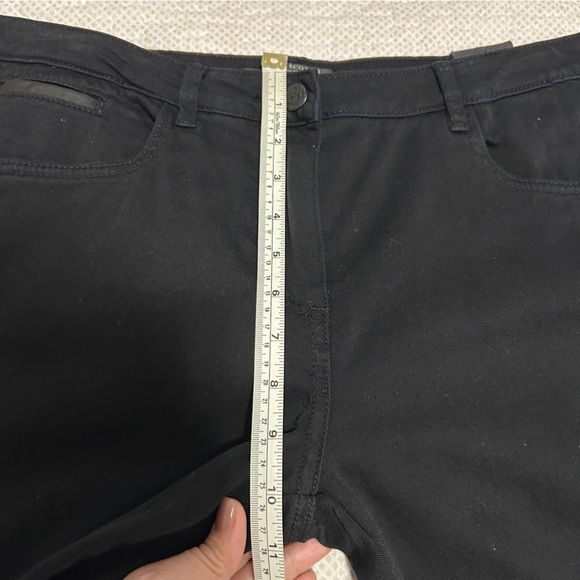 Maison Scotch Women 27 Petit Ami Slim Boyfriend Jean Reg Black Studded Straight - Picture 6 of 8